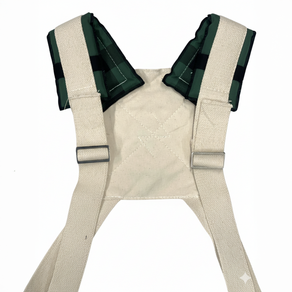 Wells & Wade Comfort Deluxe Cross-Over Harness - Thick Padded Straps, Lumbar Design - Ergonomic Replacement Harness for Professional Picking Bags