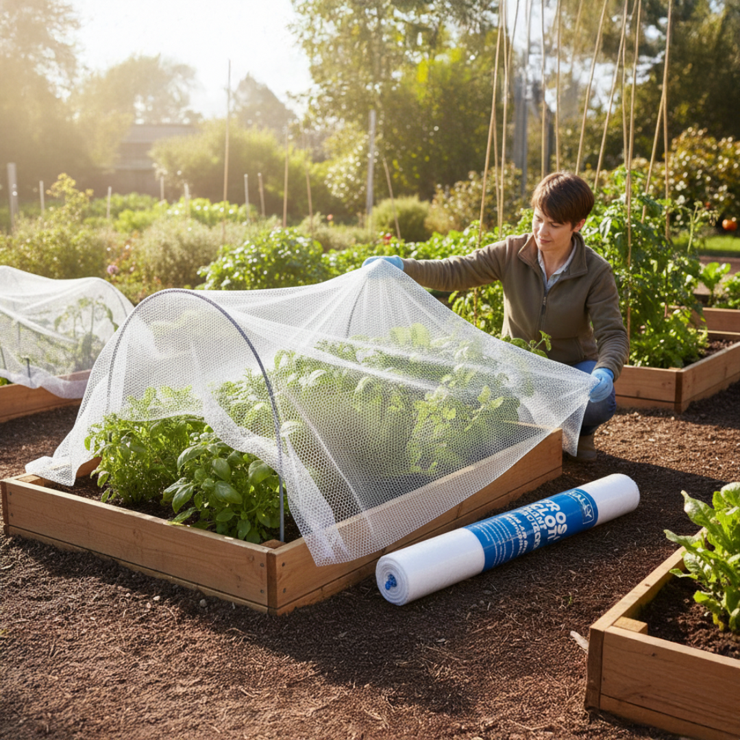 Frost Cloth - 1.8m Width - Reusable Thermal Cover for Winter Protectio