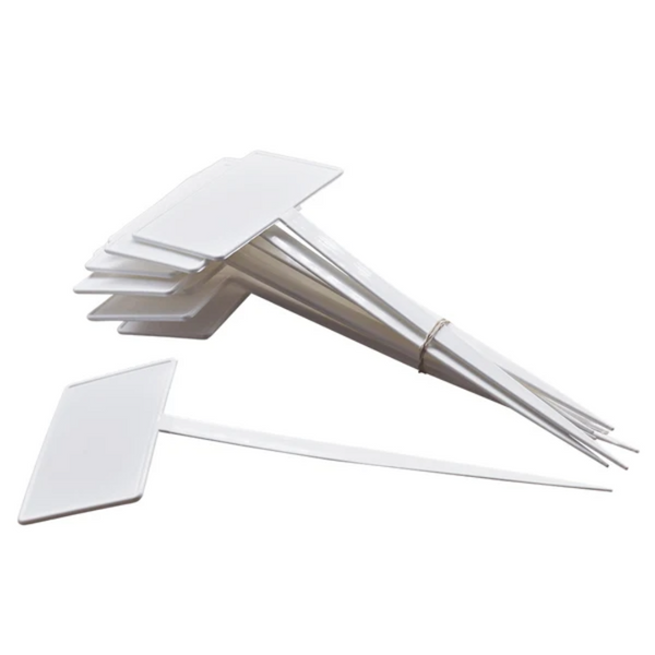 UV Protected Display Label Plate - White, 27cm Tall, 13cm x 8cm Plate - Nursery and Retail Plant Price/Information Marker