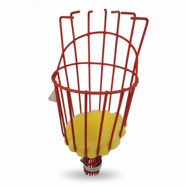 Ryset Multi-Purpose Fruit Picker Head - Foam Padded Steel Cage, Universal Clamp - High-Reach Harvesting Tool for Damage-Free Collection