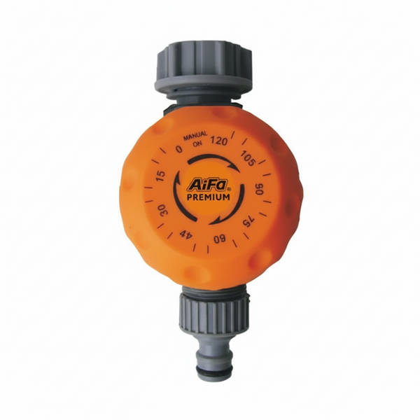 Aifa Mechanical Water Timer - 2 Hour Max Timer - Automatic Tap Timer for 3/4” and 1” Garden Taps