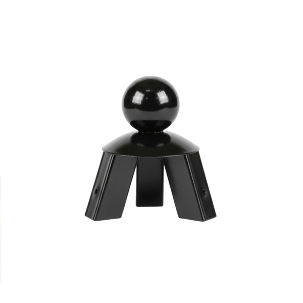 Steel Ball Garden Finial - Suits 25mm Square Timber Stakes - For Timber Obelisks to Support Climbing Roses & Clematis