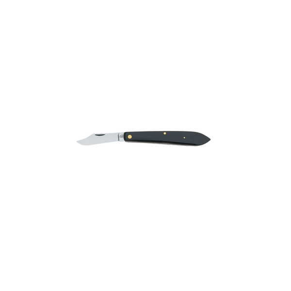 Tina - Elasser Buddding Knife - 650-10.5 - Premium Curved Rose Budding Blade with Carved Buffalo Horn Handle