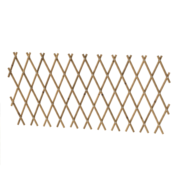 Premium Bamboo Expanding Trellis - 1200mm X 1800mm - Natural Lattice for Plant Support & Garden Screening