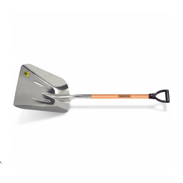 Tramontina Lightweight Scoop - 33cm Wide Aluminium Head - Ergonomic Tool for Fast Movement of Bulk Material