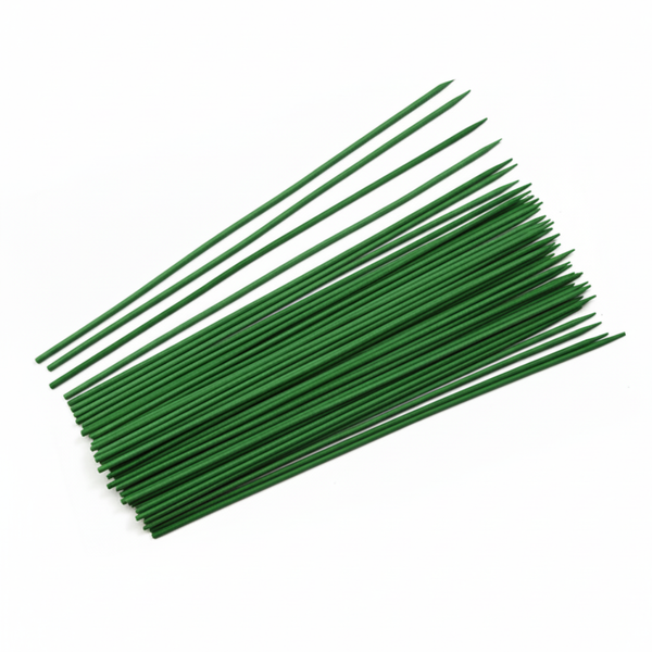Green Dyed Bamboo Sticks (5000 Pack) - 450mm Length (4-4.5mm Heavy-duty, Discreet) - Heavy-duty Support for Tall Potted Stock & Seamless Commercial Display