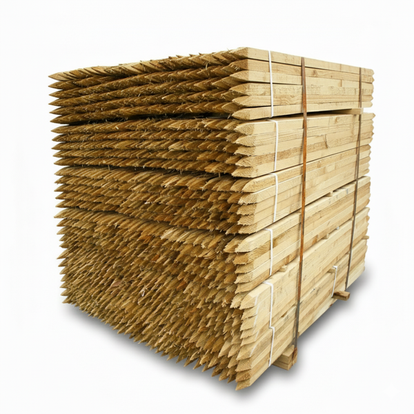 Heavy Duty Timber Tree Stakes - 1500mm & 1800mm Lengths (38mm X 38mm Hardwood) - Commercial-grade Structural Support for Trees & Large Anchoring