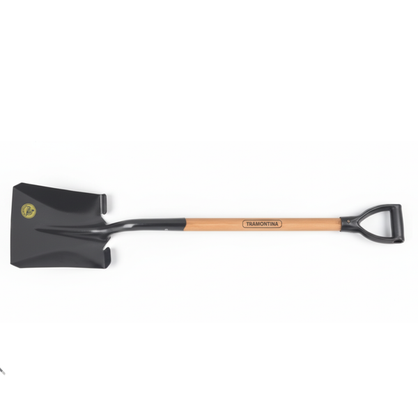 Tramontina Square Mouth Shovel - 71cm Eucalyptus D-handle - Ergonomic Tool for Scooping Loose Materials & Mulch