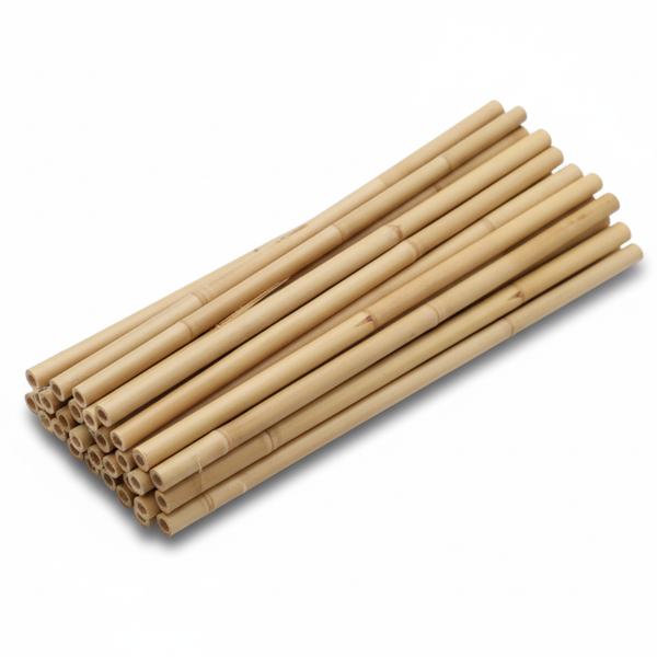 Full Diameter Bamboo Canes (1000 Pack) - 600mm Length (6-8mm Consistent Diameter) - Essential Nursery Support for Tall Potted Stock & Plant Training