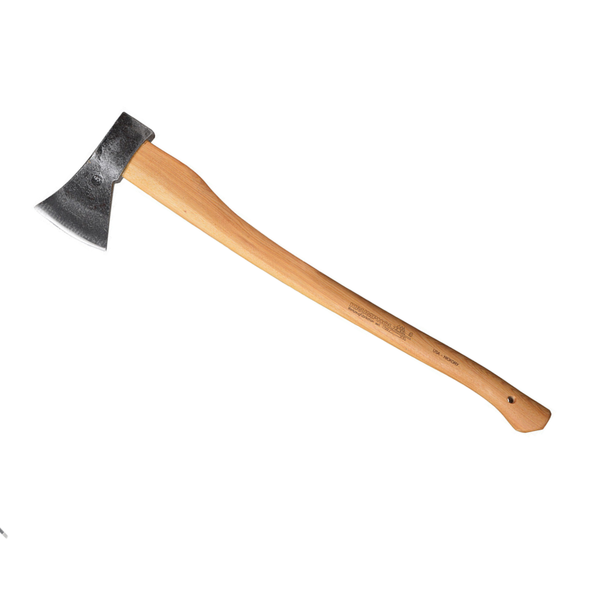 Krumpholz Forestry Axe - 1600g Head Weight, 80cm Hickory Handle - Hand-forged Tool for Felling & Delimbing