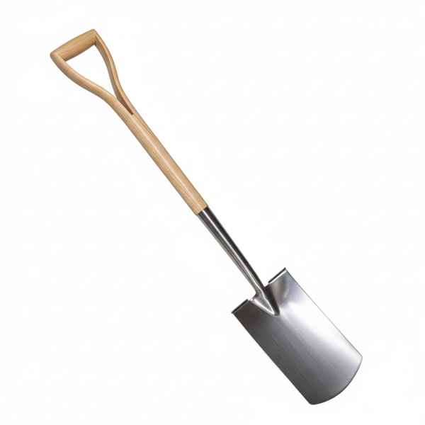 Stainless Steel Digging Spade - 1020mm Length (180mm X 290mm Blade) - Premium Fsc Ashwood Spade for General Digging & Ground Work