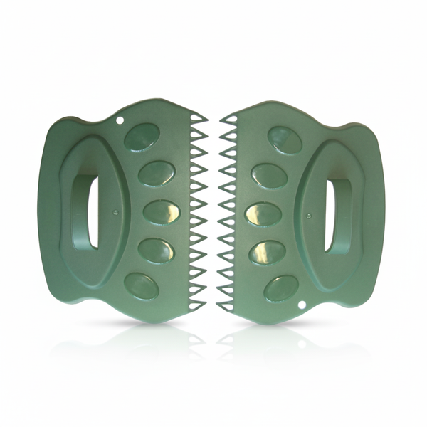 Plastic Leaf Collector - Wide Scoop Hands - Ergonomic Tool for Fast Leaf & Debris Collection