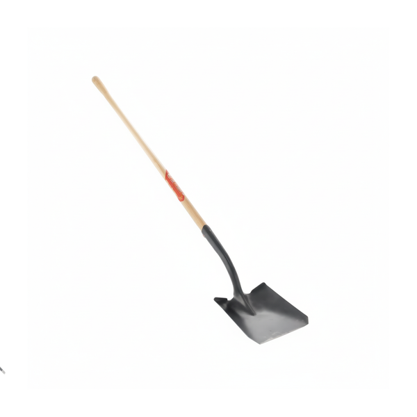 Corona Square Point Shovel - 48" Long Handle, 14-gauge Tempered Steel - Heavy-duty Tool for Scooping & Leveling