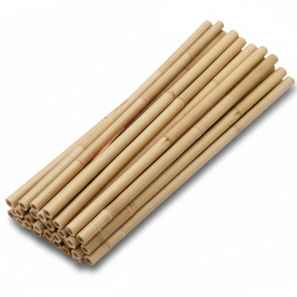 Full Diameter Bamboo Canes - 900mm Length (Multi-diameter 6mm to 12mm) - Tall Structural Support for Bean Frames & Nursery Potted Stock