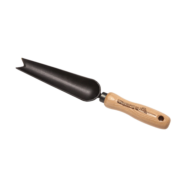 Krumpholz Weeding Trowel - 14cm Ash Handle, Hand-forged - Multi-tool for Heavy-duty Weeding, Root & Soil Work