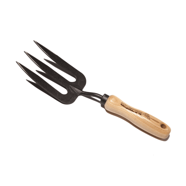 Krumpholz Forged Hand Fork - 3 Tine Design, Master-forged - Heavy-duty Tool for Digging, Cultivation & Stubborn Weeding