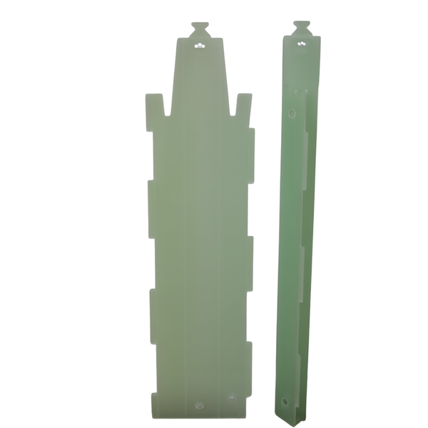 Fluted Plastic Vine Guards - 90mm Triangular Profile (900mm & 1200mm) - Extra-tall Cordon Training & Reusable Protection for Vine Leaders