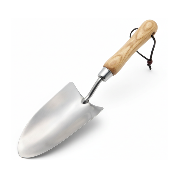 Stainless Steel Hand Trowel - 335mm Length - Premium Fsc Ashwood Trowel for Planting, Digging & Transplanting