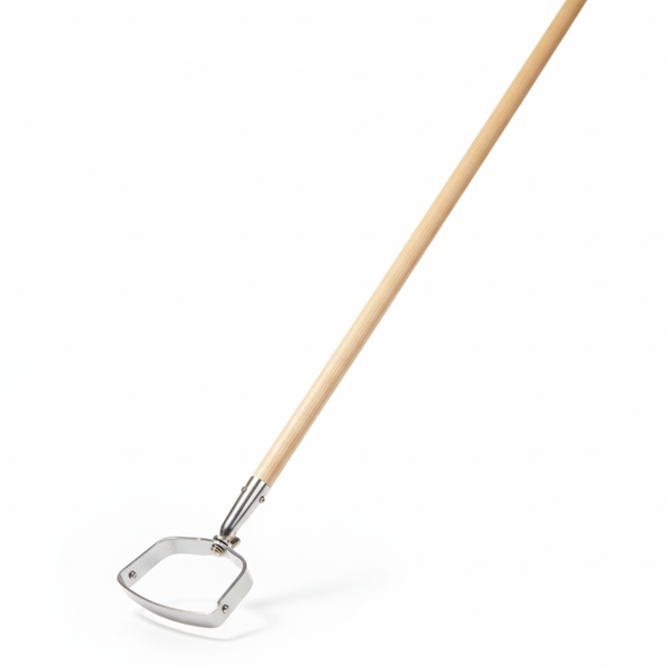 Stainless Steel Oscillating Hoe - Two-way Scuffle Action - Ergonomic Weed Control for Rapid Surface Weeding & Cultivation