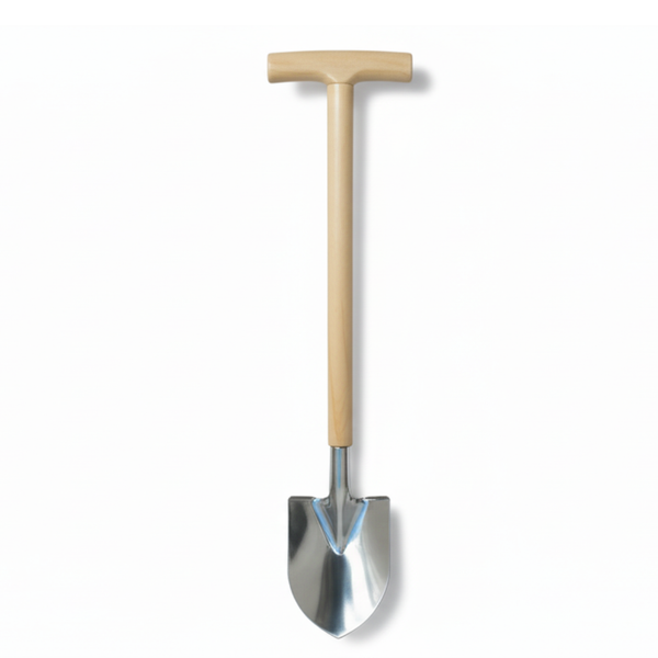 Stainless Steel Mini Spade - 760mm Extended Length (130mm X 160mm Blade) - Premium Fsc Ashwood Tool for Raised Beds & Containers