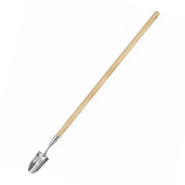 Stainless Steel Long Reach Trowel - 1300mm Length - Extra-long Handle for No-bend Detail Gardening & Planting