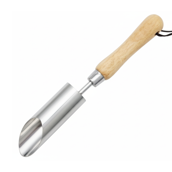 Stainless Steel Small Bulb Planter - 38mm Core (Angled, Sharpened Rim) - Premium Fsc Ashwood Tool for Precise Small Bulb Planting & Lawns