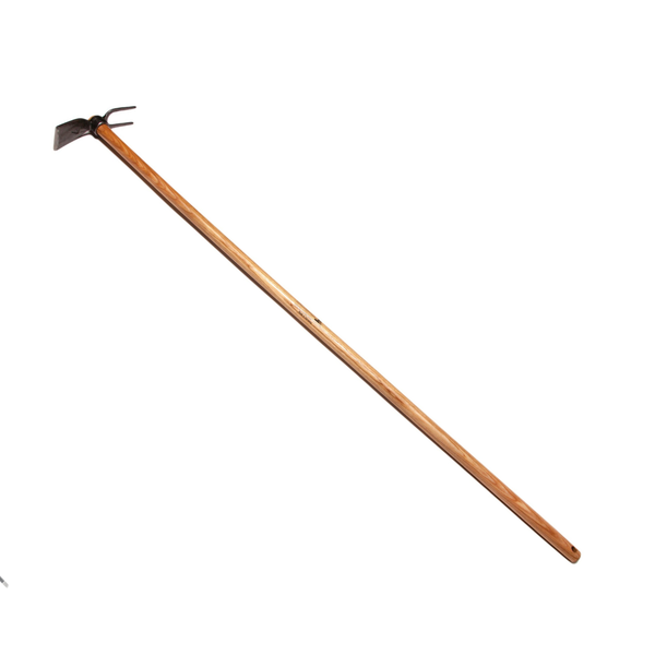 Krumpholz Fork Hoe - 130cm Ash Handle, Hand-forged Dual-tool - Lightweight Tool for Weeding, Cultivation & Soil Aeration