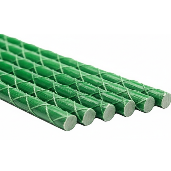 Solid Core Fibreglass Stakes - Multi-diameter (8mm to 16mm) Uv Stabilised Core - Long-life, Reusable Commercial Plant Support & High Hygiene Staking