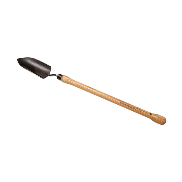 Krumpholz Planter Trowel - 48cm Ash Handle, Hand-forged - Extended Reach Tool for Planting & Deep Containers