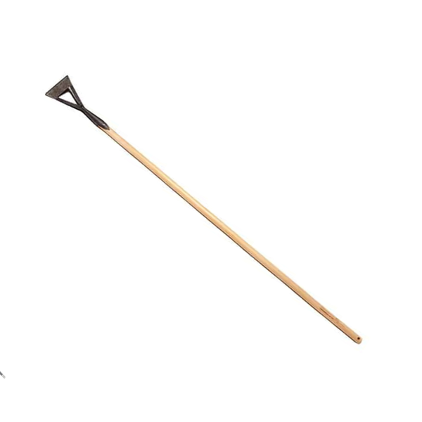 Krumpholz Traditional Dutch Hoe - Hand-forged Steel, Long Handle - Low-effort Push Action Tool for Upright Weeding & Soil Aeration