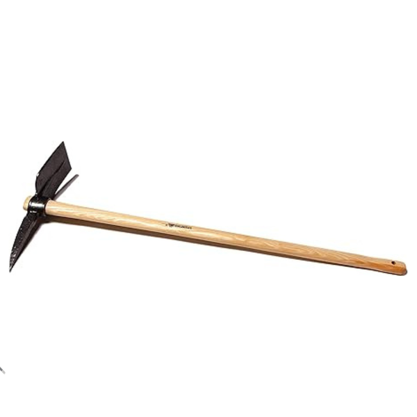 Krumpholz Pick Mattock - 105cm Ash Handle, Hand-forged - Heavy-duty Tool for Digging, Path Preparation & Breaking Rock
