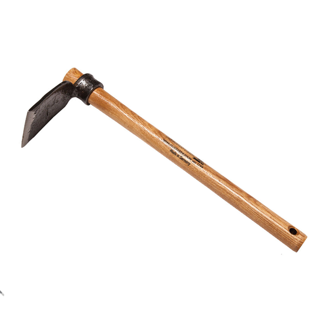 Krumpholz Small Hand Hoe - 40cm Ash Handle, Hand-forged - Heavy-duty T