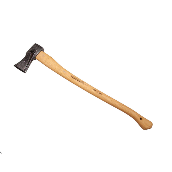 Krumpholz Splitting Axe - 2000g Head Weight, 80cm Hickory Handle - Hand-forged Tool for Easy Firewood Splitting