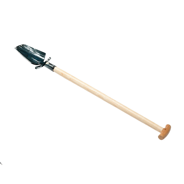 Krumpholz Small Planting Spade - 80cm Ash T-handle, Hand-forged - Specialized Tool for Hard Soil Digging & Planting