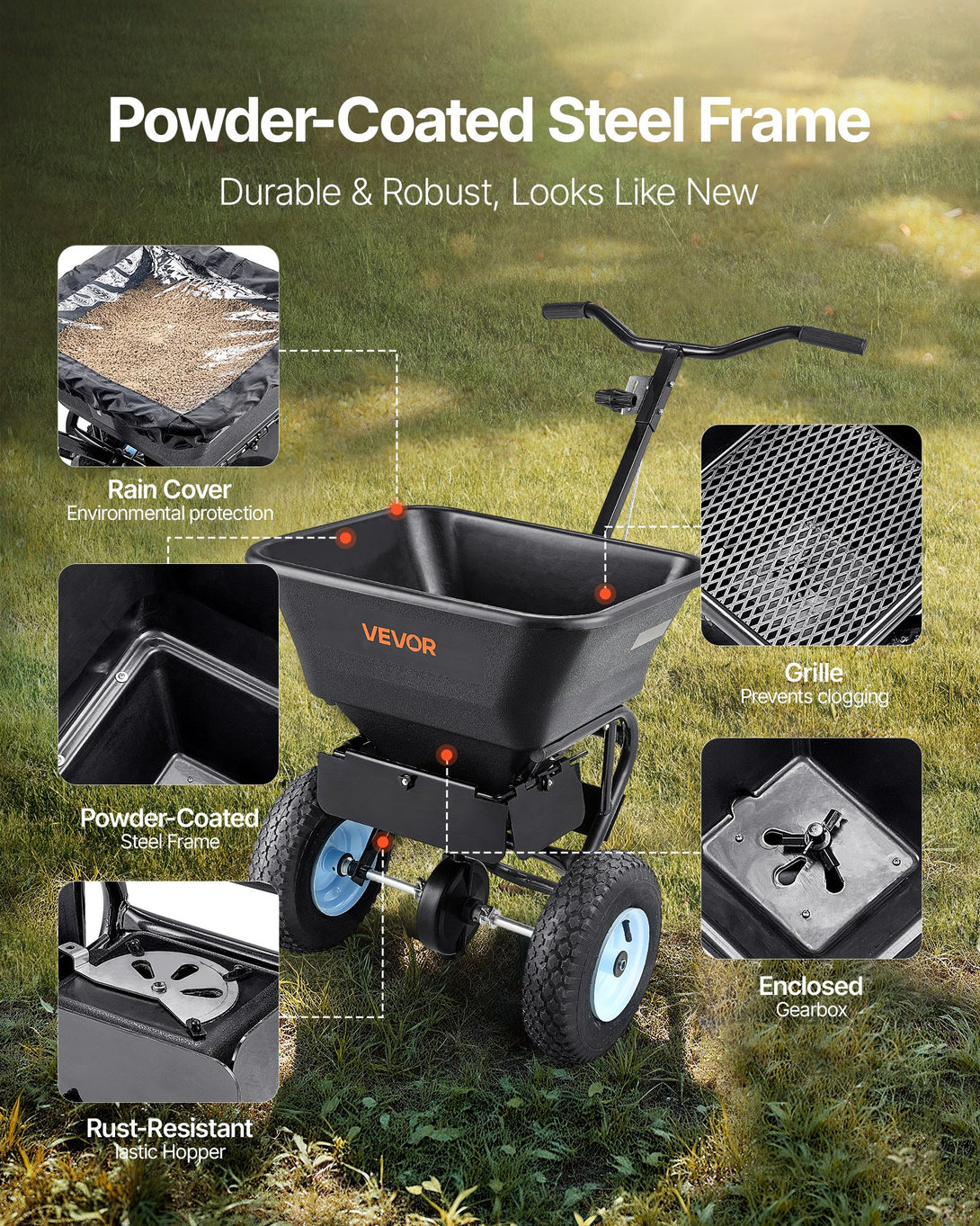 Walk-Behind Push Spreader | Garden Supplies | Greenhouse & Polytunnels