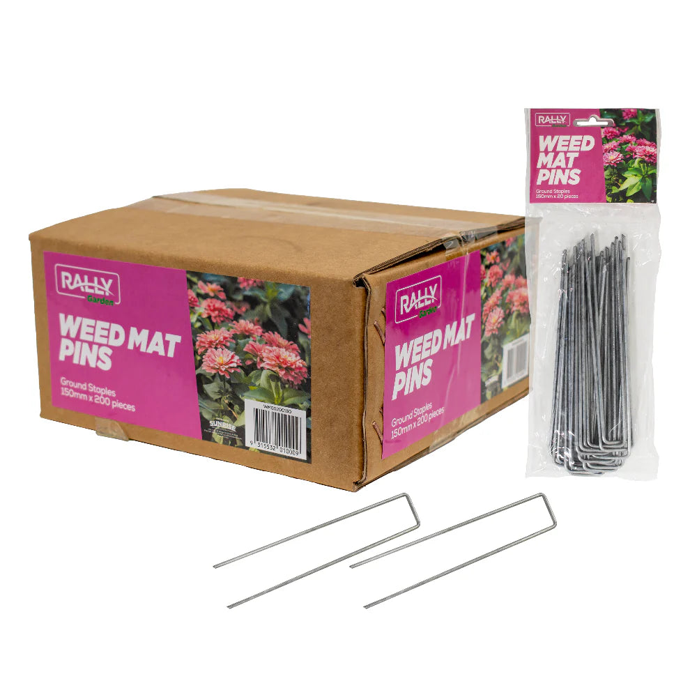 Weed Mat Pins - 150mm Galvanised Steel Anchors | Greenhouse & Polytunnels