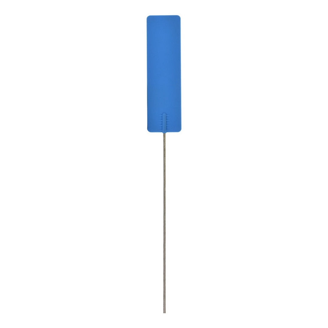 Pin Tag. Sign Steel Pin Identification Tags - Blue, 550mm Pin With 115x35mm Tag - Du
