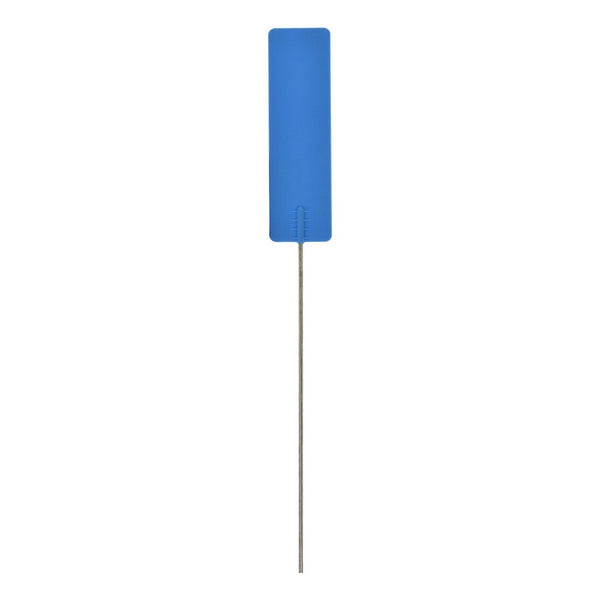 Steel Pin Identification Tags - Blue, 550mm Pin With 115x35mm Tag - Durable Marker For Soil, Pots, And Nurseries