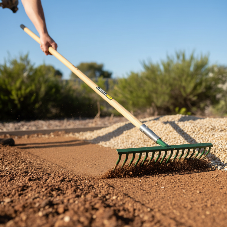 3 x Cyclone Landscapers Rake 20102103 - 16 Tines - For Clearing, Raking ...