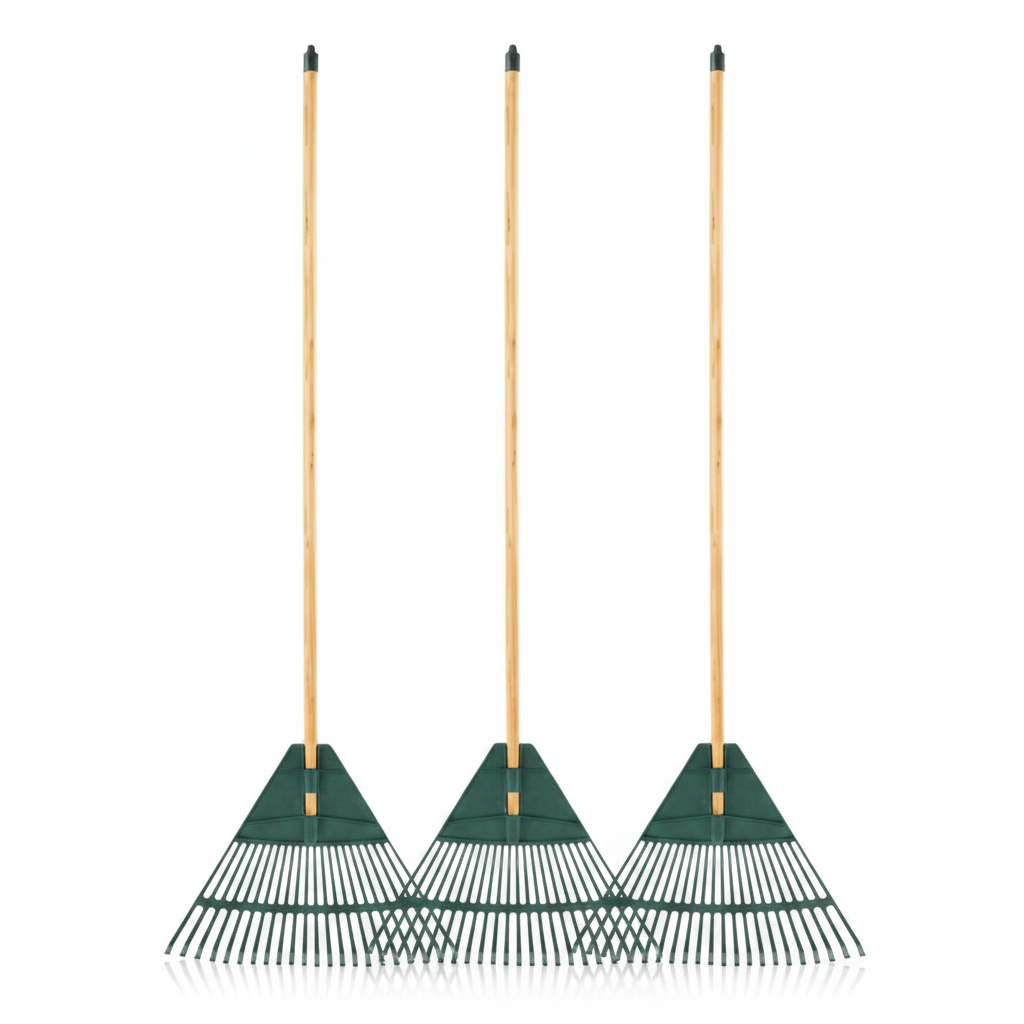 3 x Leaf Rake 4-Pack | Garden Supplies | Greenhouse & Polytunnels