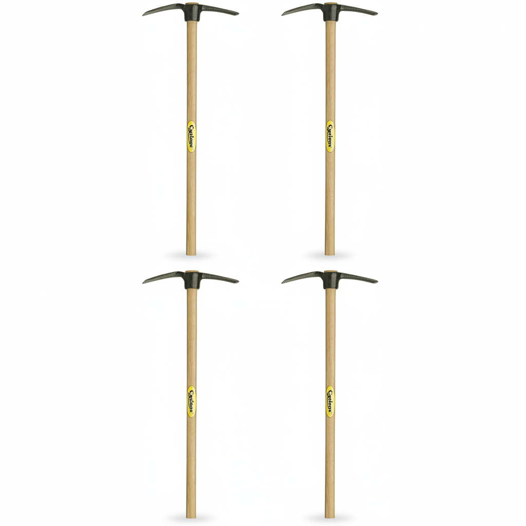 4 x Cyclone Garden Mattock 634734 - 1.6 kg - For Digging, Cultivating ...