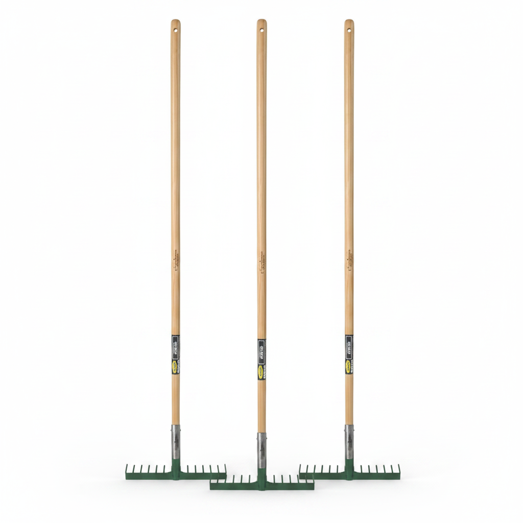 Cyclone Short Handle Rake 3x Cyclone Nail Rake 14 Tines | Garden Supplies | Greenhouse & Polytunnels