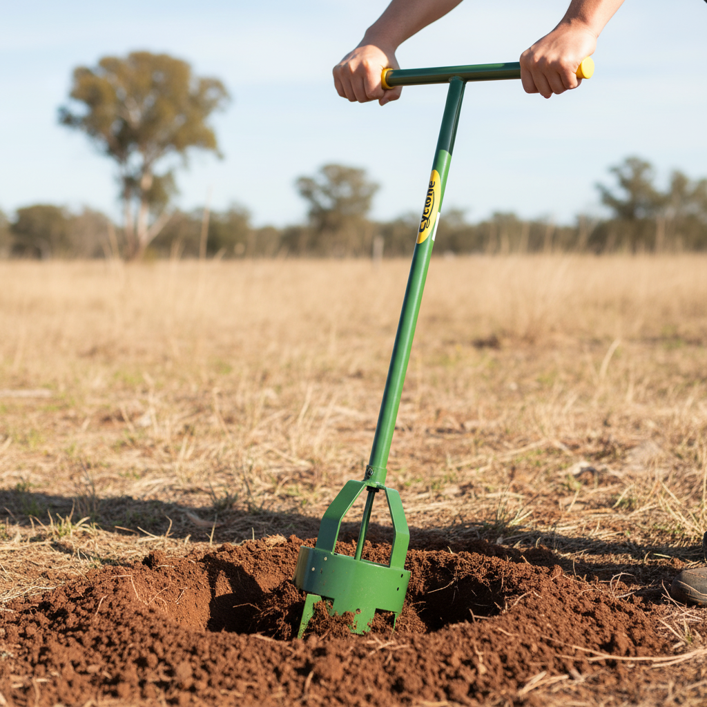 Cyclone Post Hole Digger Auger 655708 | Garden Supplies