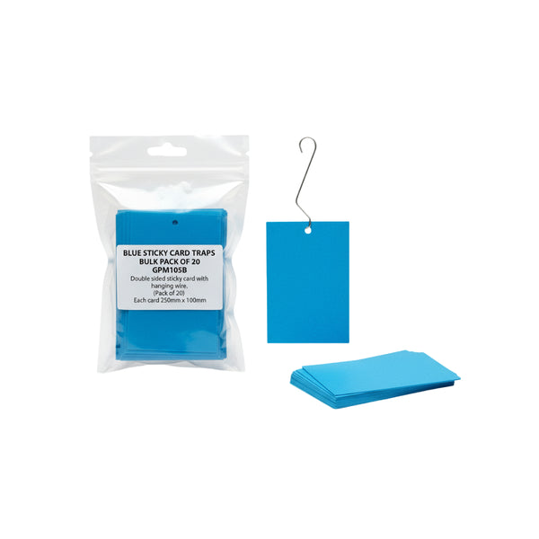Blue Sticky Card Traps – Bulk Pack of 20