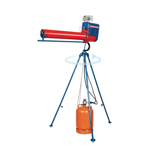 Guardian Gun with Tripod and Timer – LPG Bird Scarer with 24-Hour Timer & Rotating 2m Tripod