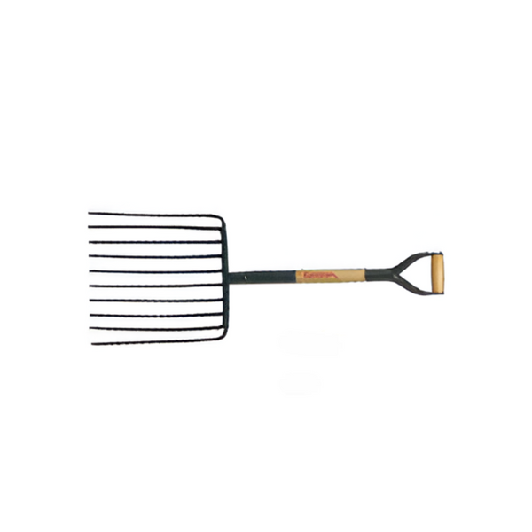 Corona Ensilage Fork – D Handle – High-Capacity Fork for Heavy, Bulky Materials