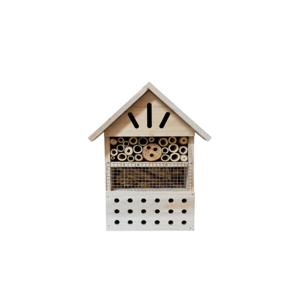 Medium Insect Hotel – Multi-Chamber Habitat for Pollinators & Beneficial Insects