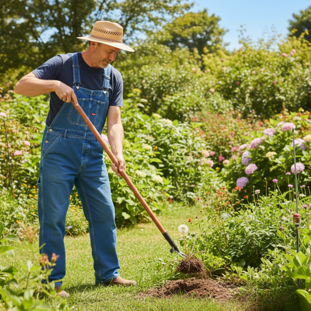 Daisy Weeder - 1500mm Length - Spotted Gum No-Bend Taproot Removal Too
