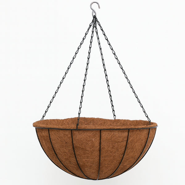 500mm Wire Hanging Basket & Liner - 500mm Extra-Large Diameter - Grand Outdoor Displays for Maxi Blooms