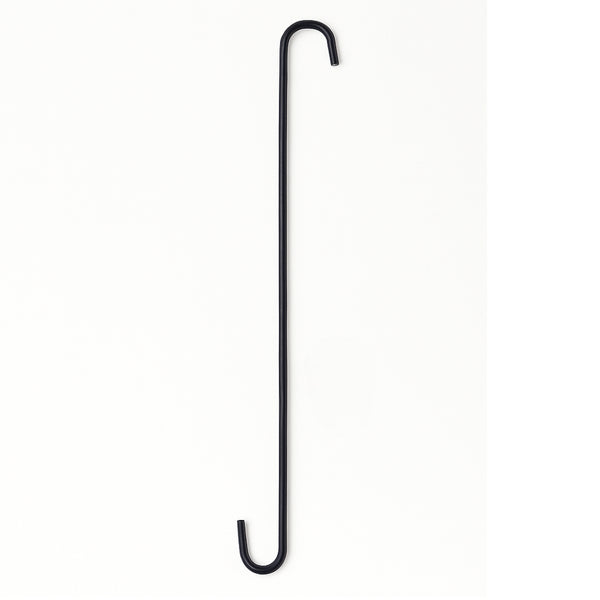Steel S Hook 1500mm- Maximum-Length, Industrial Grade, Black Coated - Extreme Clearance Suspension Hook for High-Bay and Commercial Use